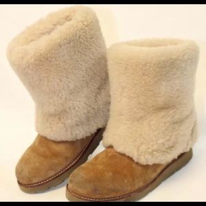 UGG boots and a sheepskin cleaning kit.